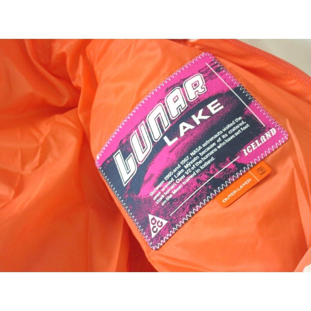 Nike Women's ACG Lunar Lake Therma-FIT ADV Hooded Jacket Wild Mango Size Small - Picture 7 of 11